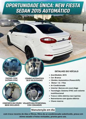 FORD FIESTA 1.6 SE SEDAN 16V FLEX 4P POWERSHIFT